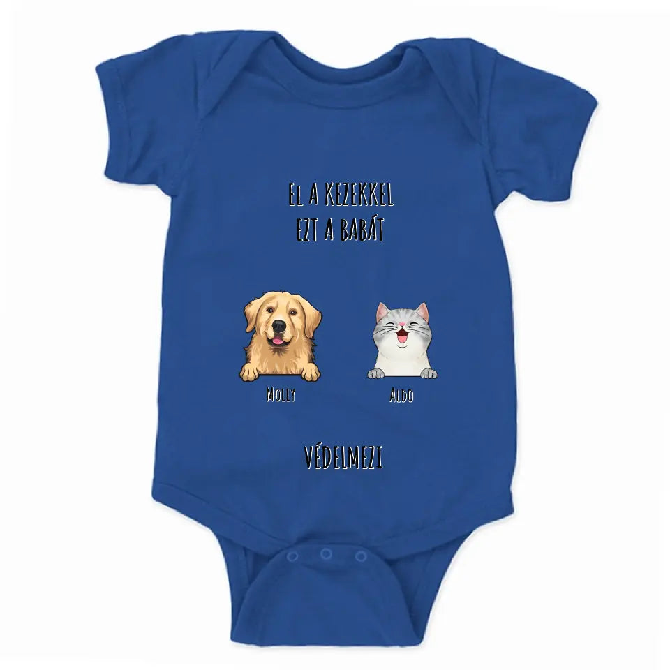 El a kezekkel babybody kutyussal vagy macskával