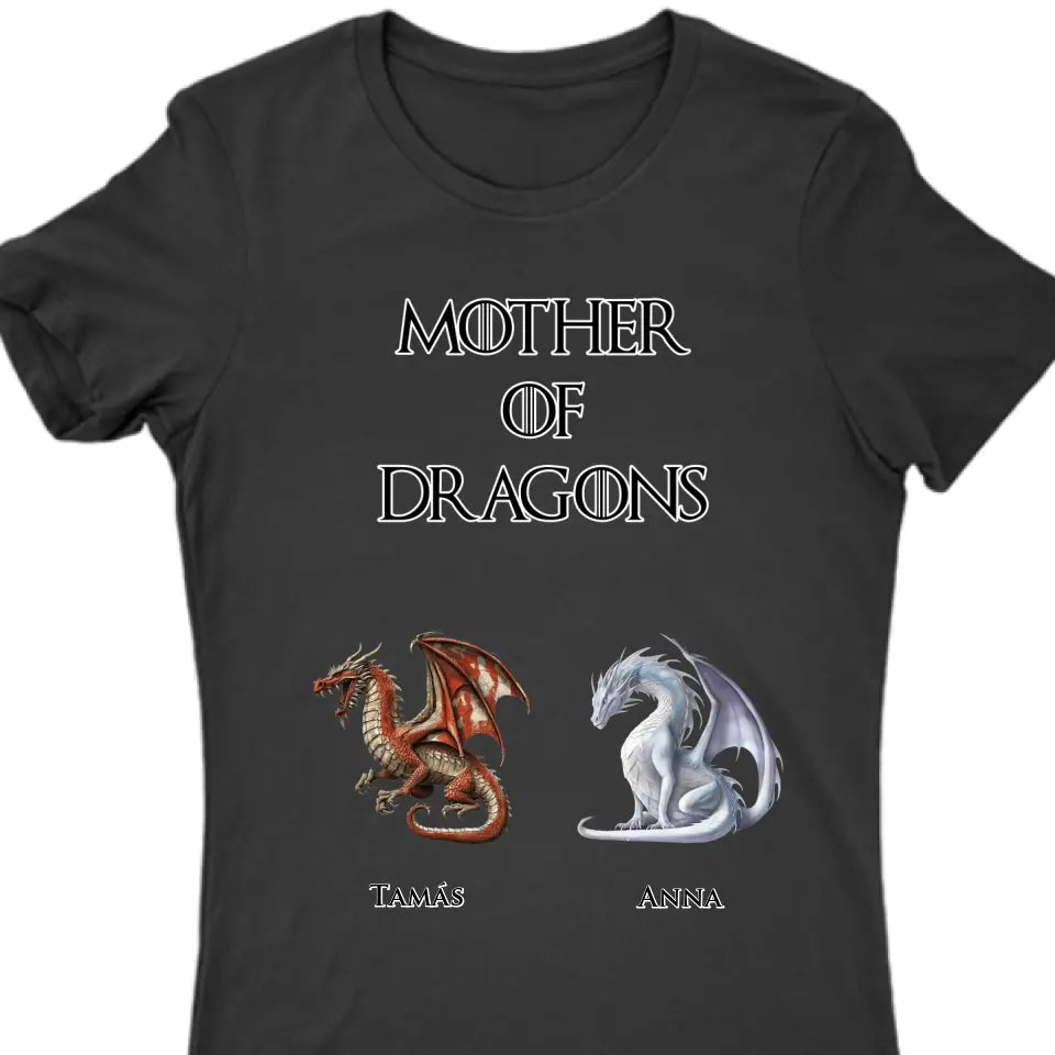Mother of Dragons akár 6 sárkánnyal póló - női