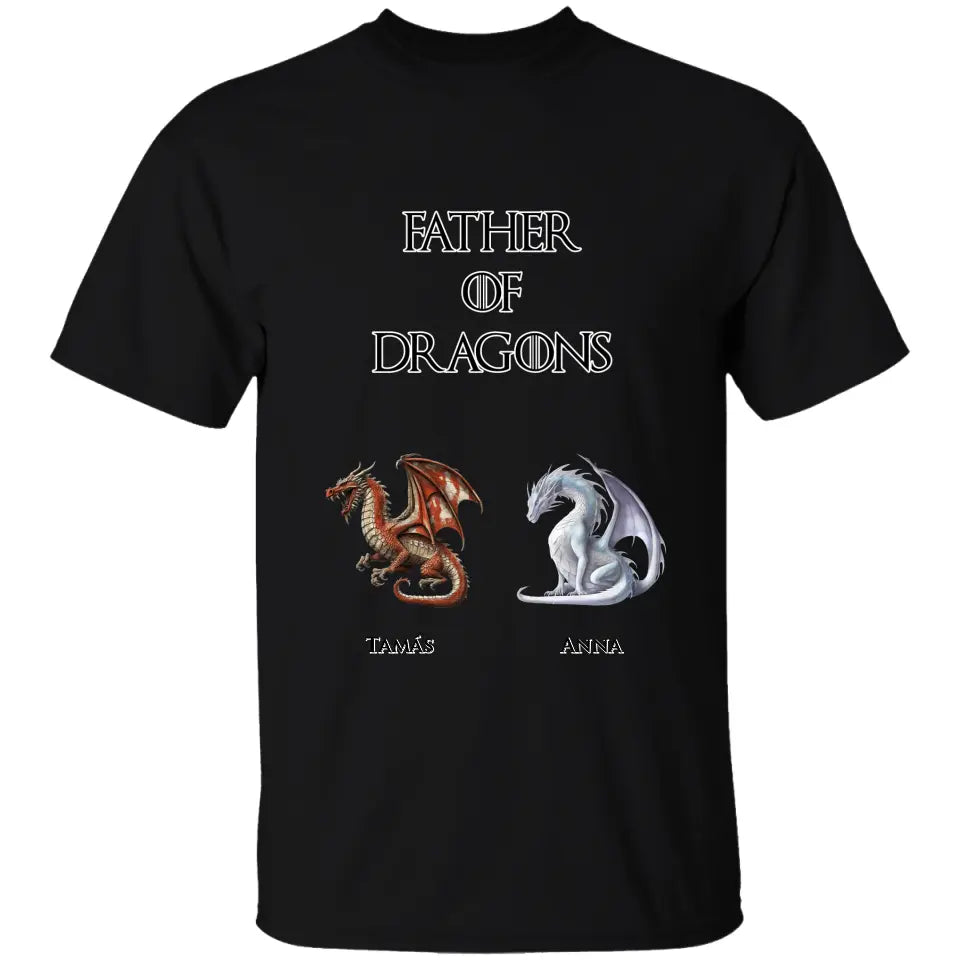 Father of Dragons akár 6 sárkánnyal férfi póló