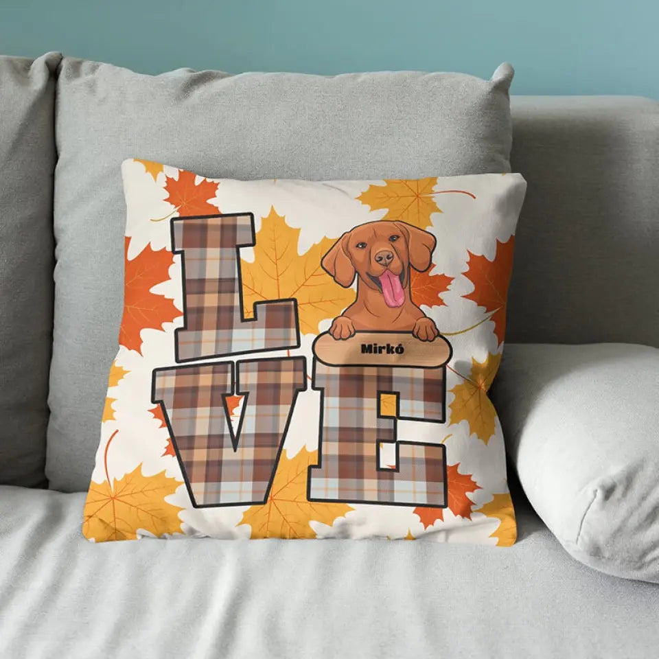 Love házi kedvenc párna macskával vagy kutyussal