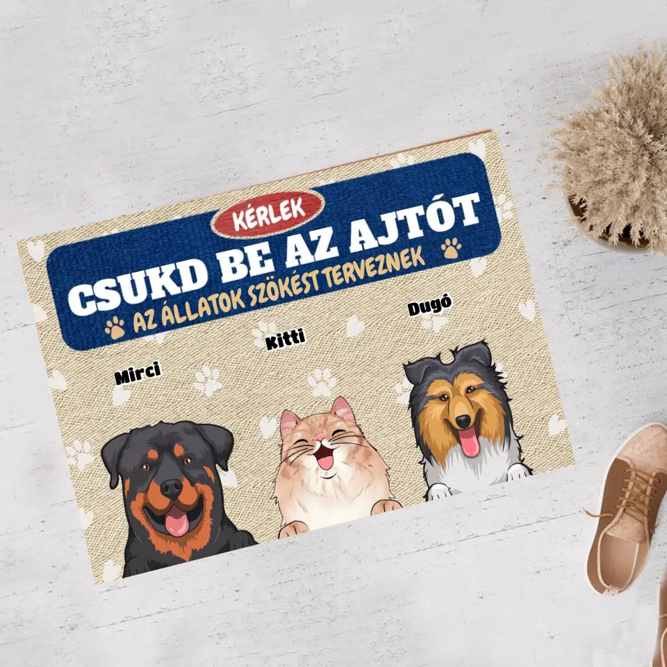 Csukd be az ajtót lábtörlő - szökés - akár 6 macskával vagy kutyussal