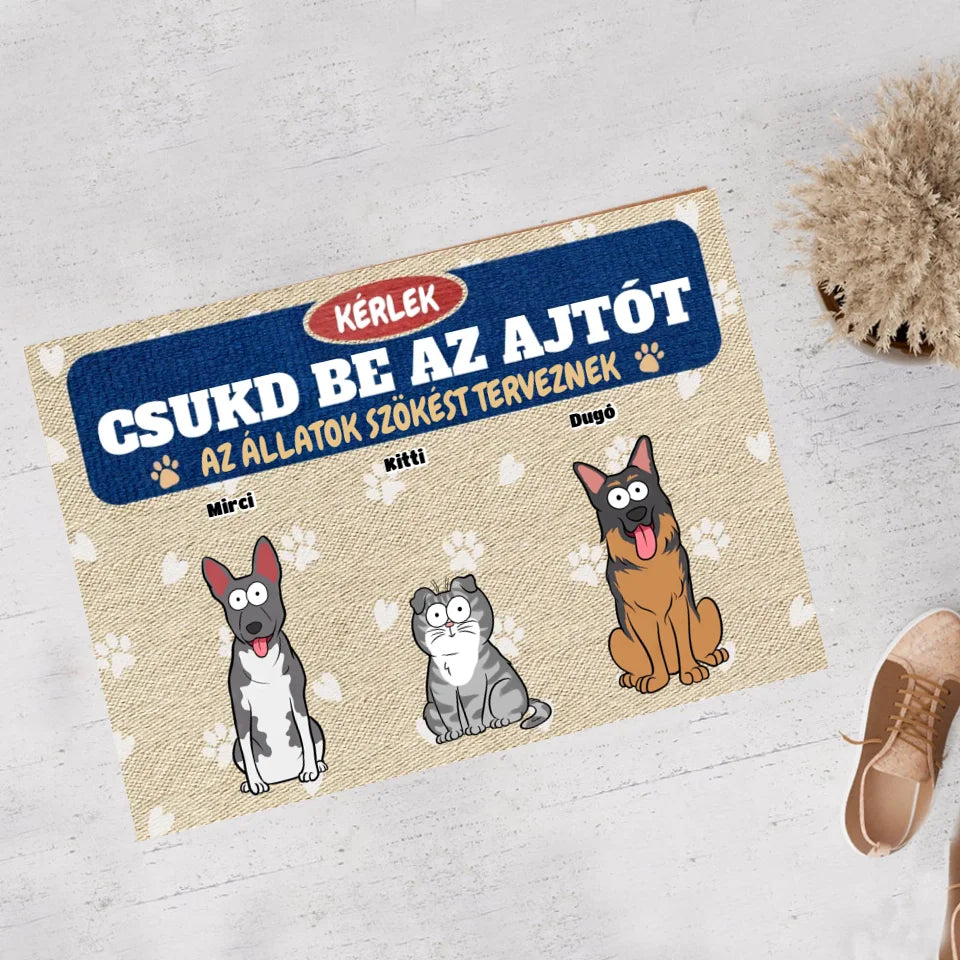 Csukd be az ajtót lábtörlő - szökés - akár 6 vicces macskával vagy kutyussal