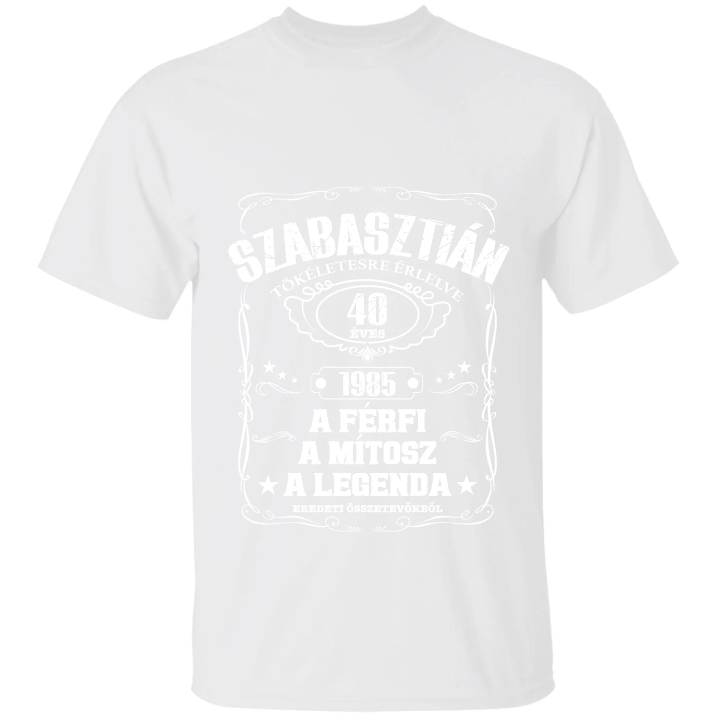 Férfi, mítosz, legenda, tökéletesre érlelve férfi póló - egyedi névvel és dátummal