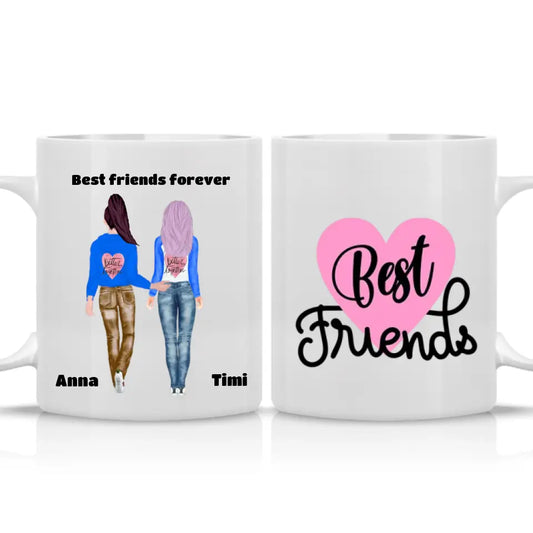 Best friends 2-3 barátnős egyedi bögre