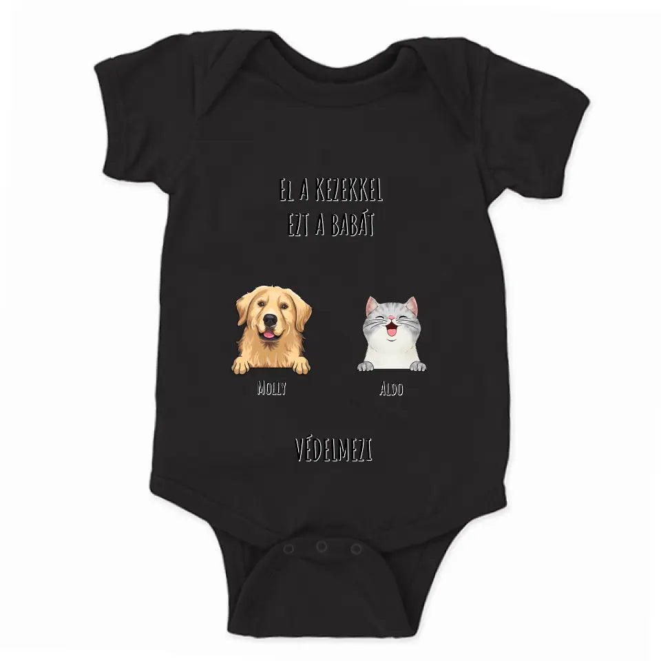 El a kezekkel babybody kutyussal vagy macskával