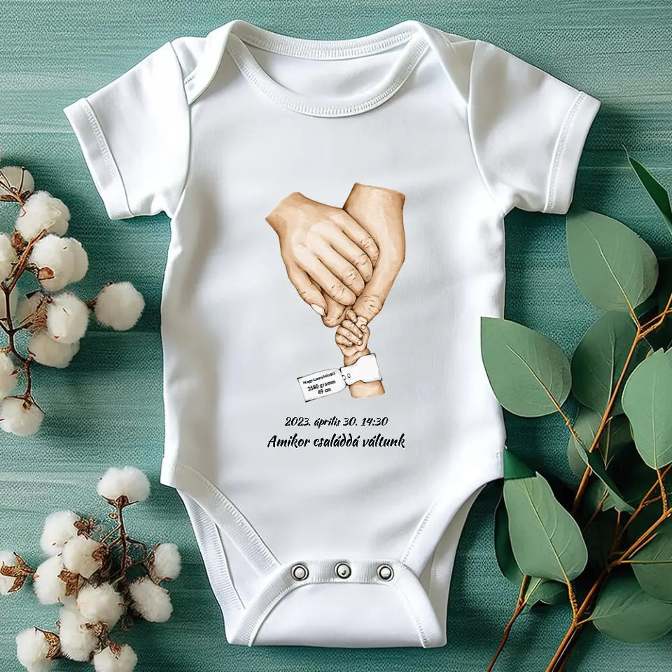 Újszülött személyre szabható baby body