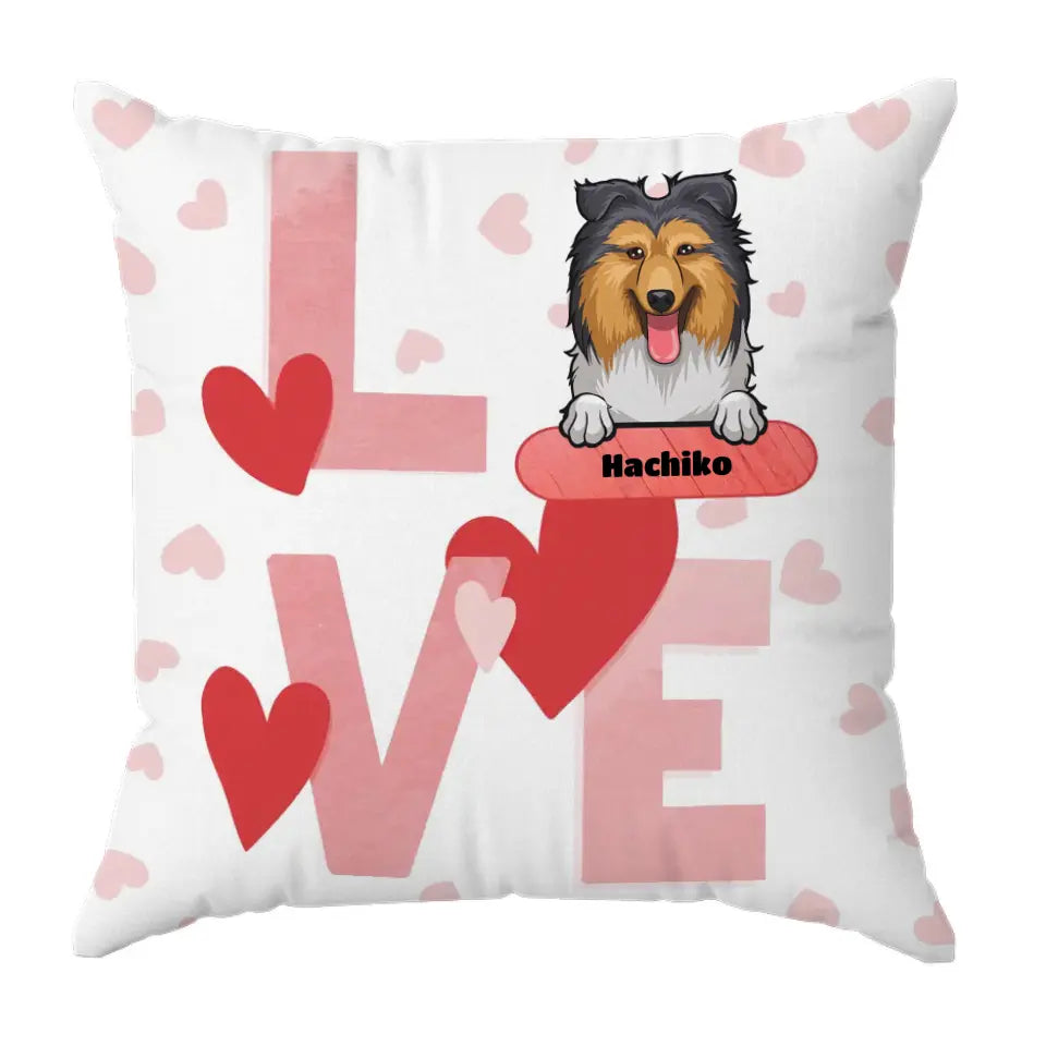Love házi kedvenc párna kutyussal vagy macskával