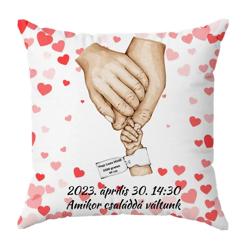 Újszülött személyre szabható párna