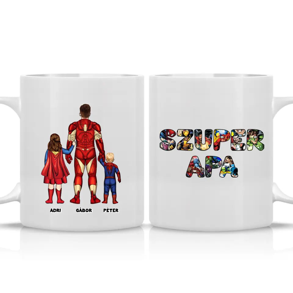 Szuper Apa akár 6 gyerekkel - bögre