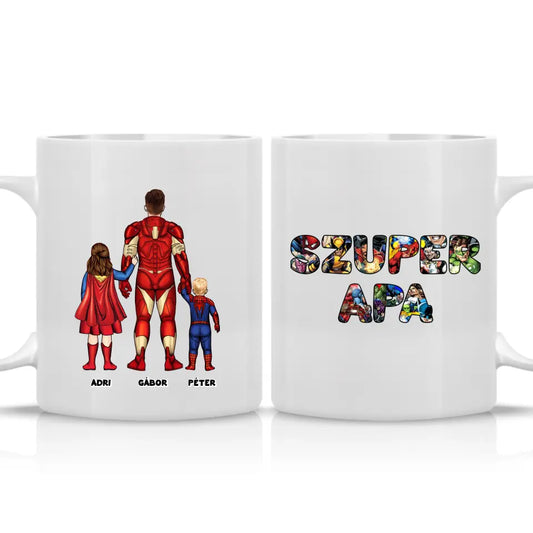 Szuper Apa akár 6 gyerekkel - bögre