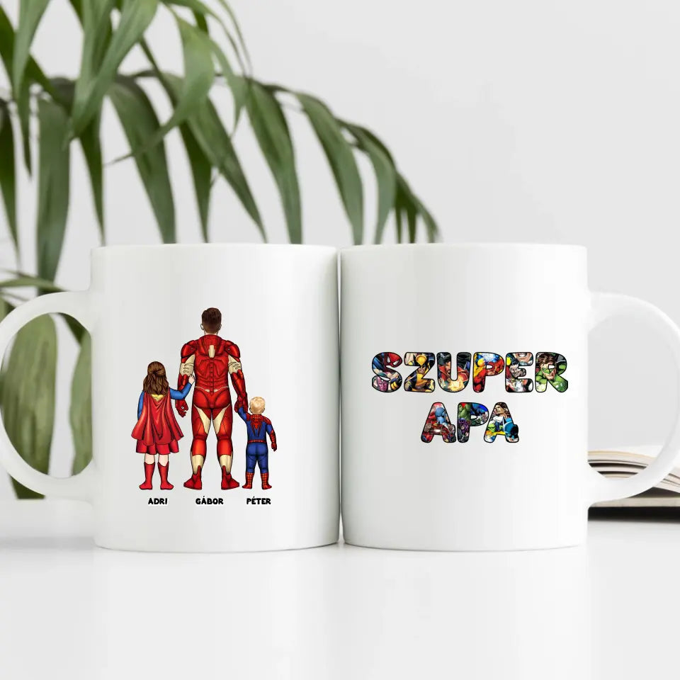Szuper Apa akár 6 gyerekkel - bögre