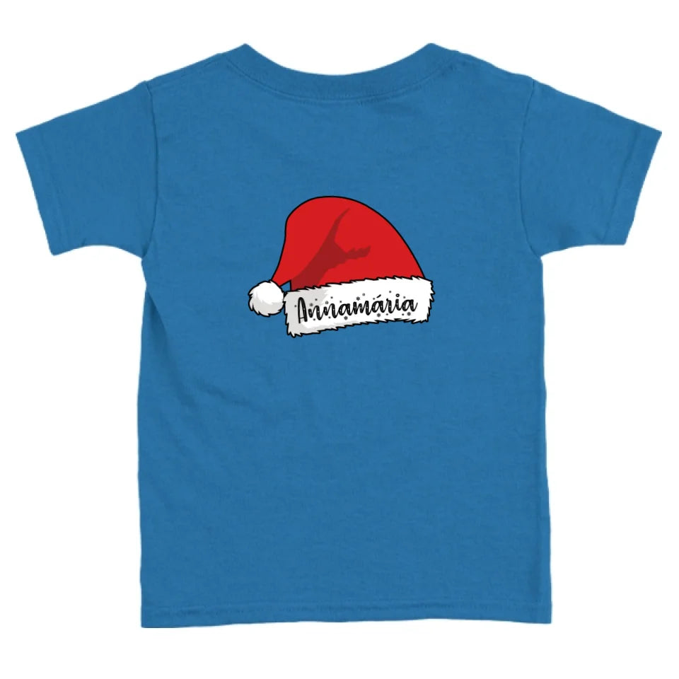 Neves karácsonyi sapka póló az egész családnak - női