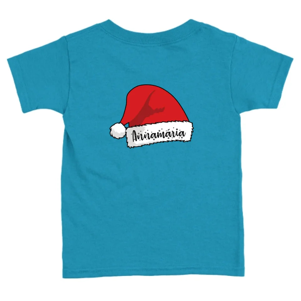 Neves karácsonyi sapka póló az egész családnak - női