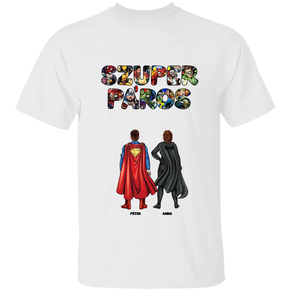 Szuper páros egyedi póló - férfi, női