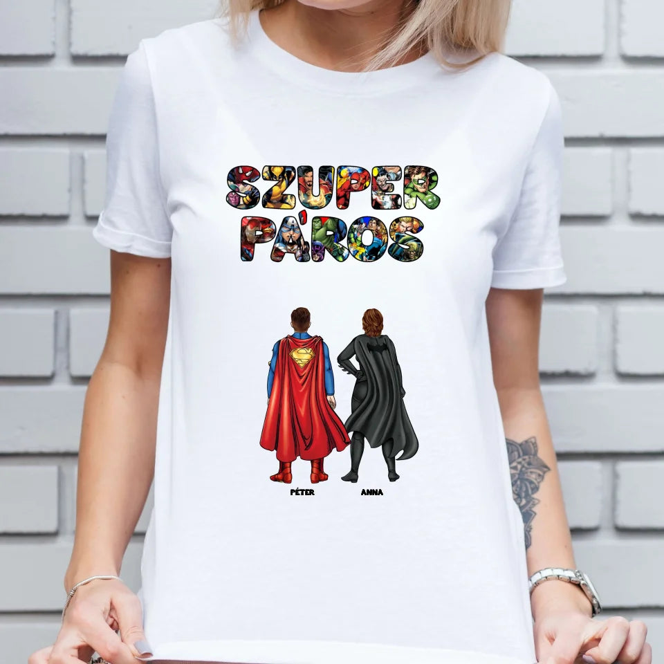 Szuper páros egyedi póló - férfi, női