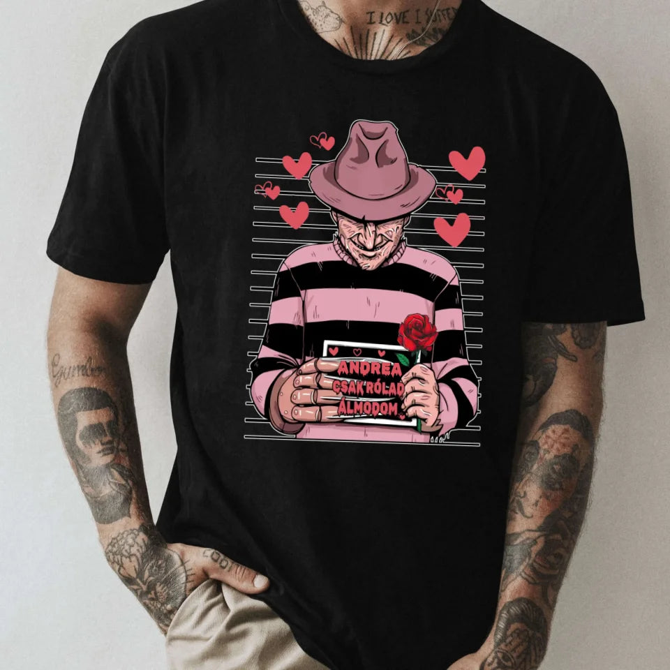 Egyedi neves - Csak rólad álmodom férfi póló