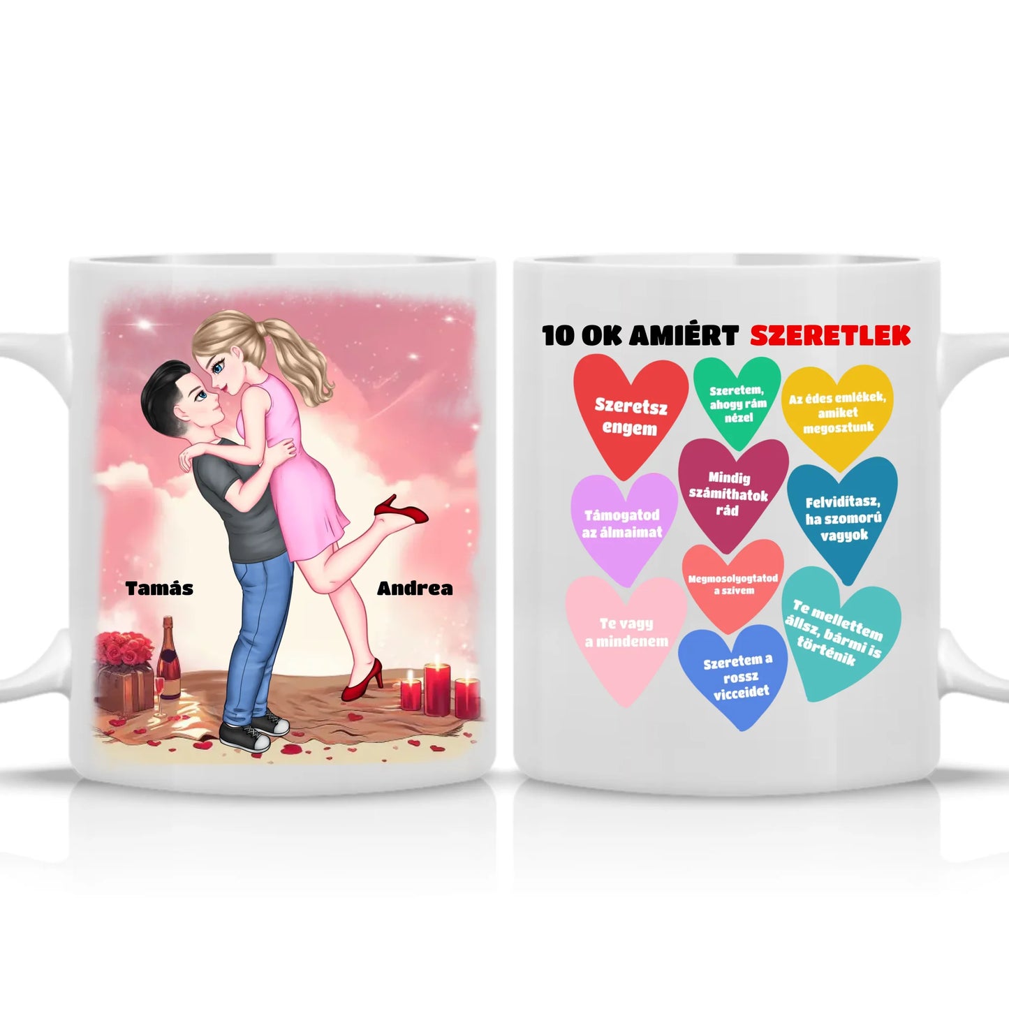 10 ok amiért szeretlek egyedi bögre