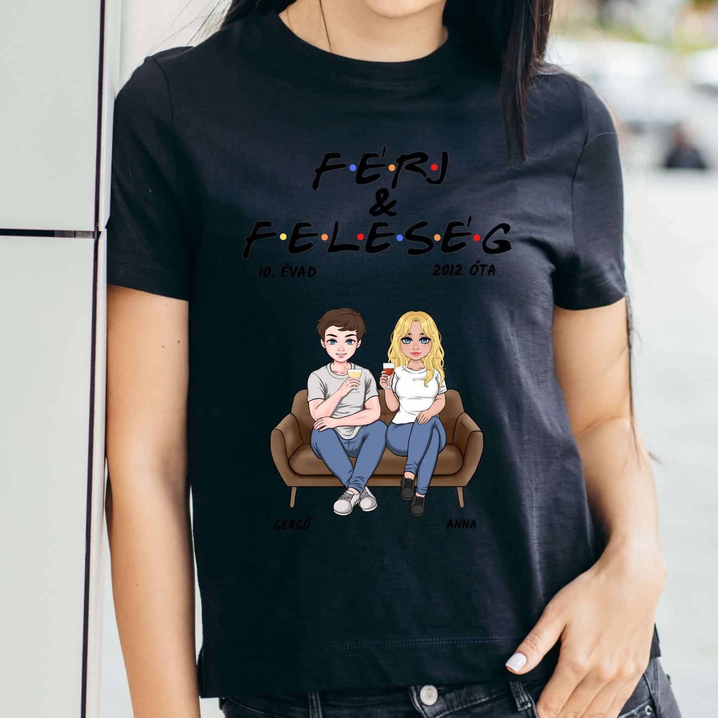 Egyedi férj és feleség - évad - férfi, női póló