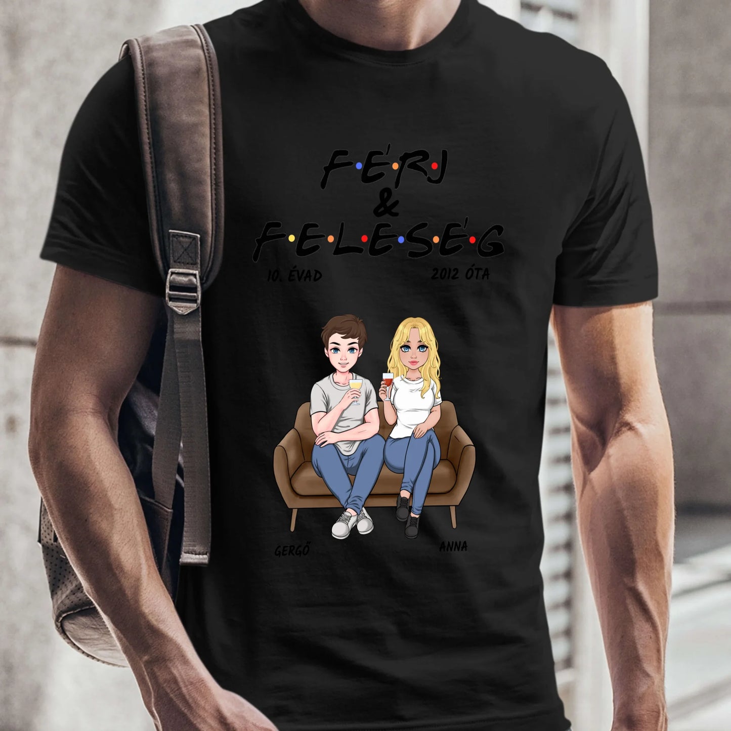 Egyedi férj és feleség - évad - női, férfi póló