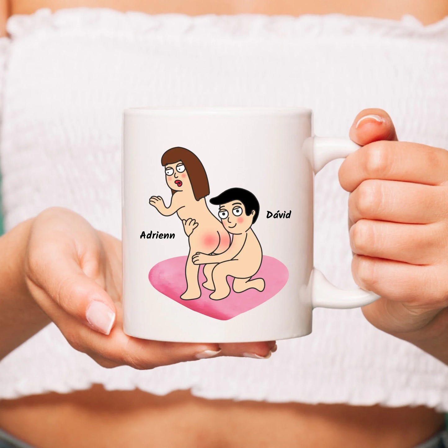 Egyedi - Csak emlékeztetni akarlak, szeretlek, popsid tökéletes - bögre