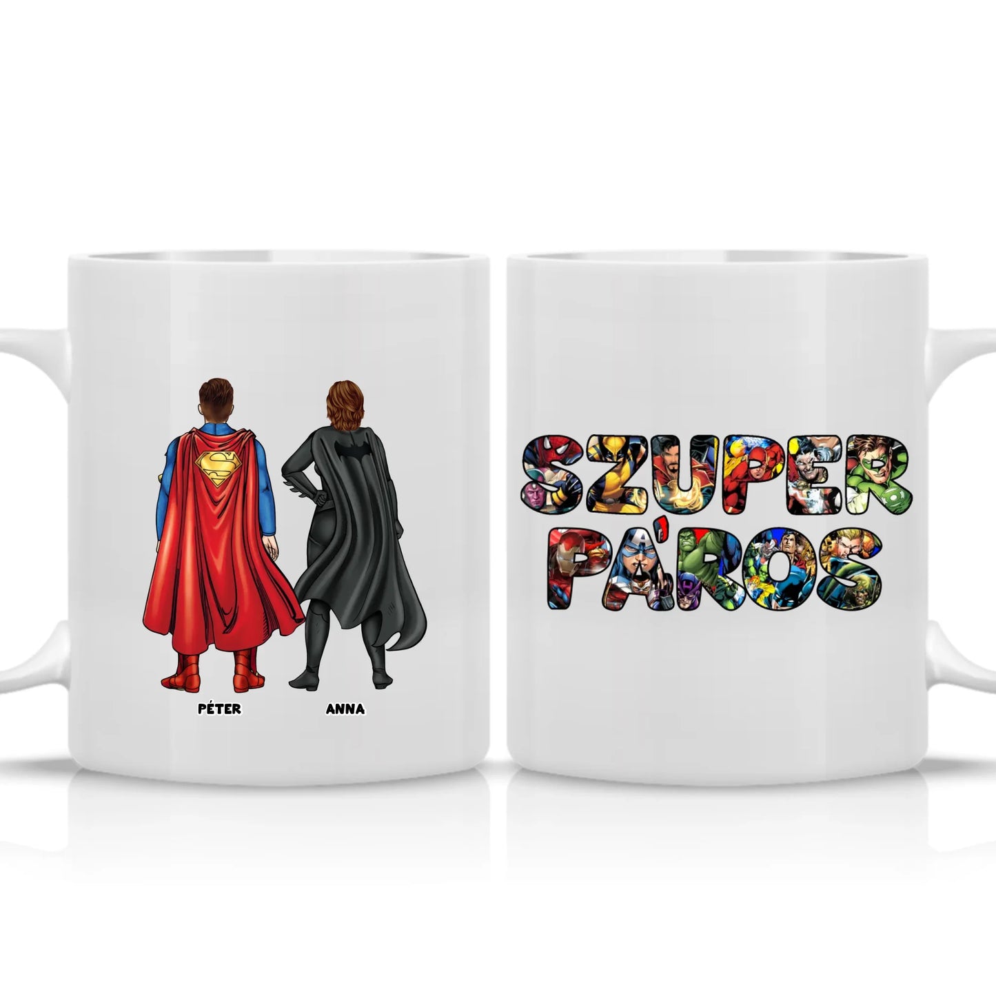 Egyedi Szuper páros bögre