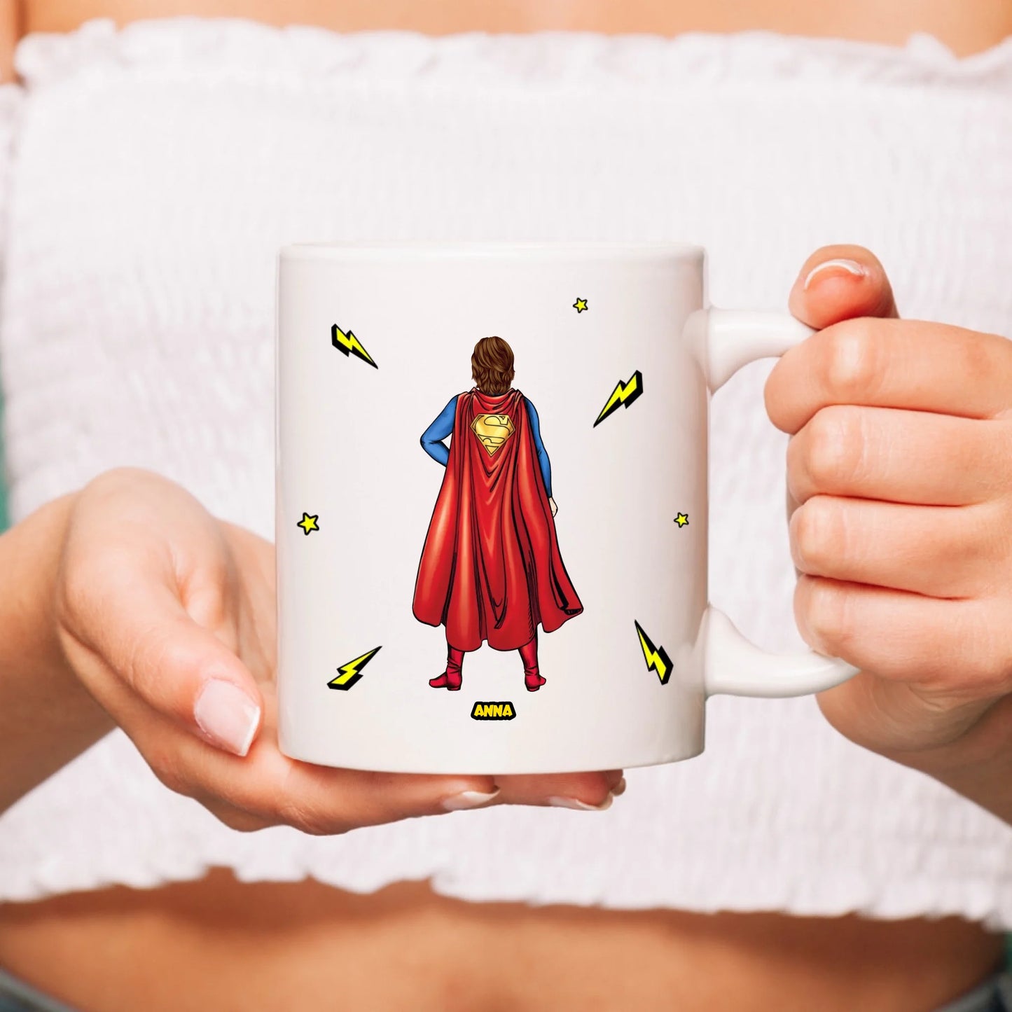 Szuperlány egyedi bögre