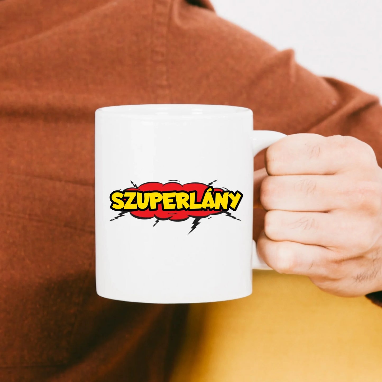 Szuperlány egyedi bögre