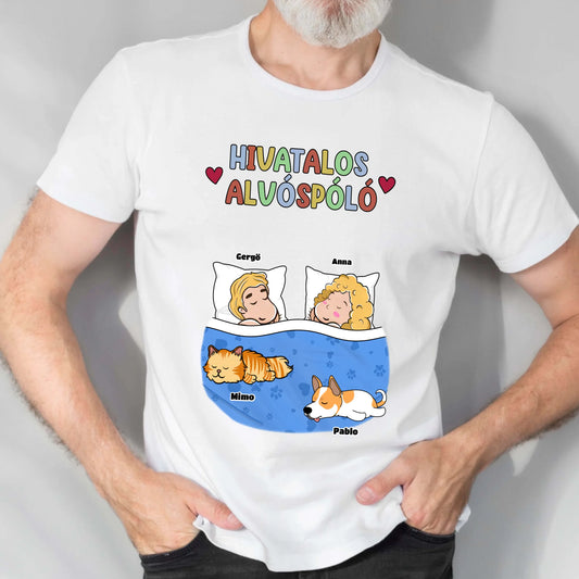 Hivatalos alvós páros póló akár 6 kutyussal vagy macskával - férfi, női póló