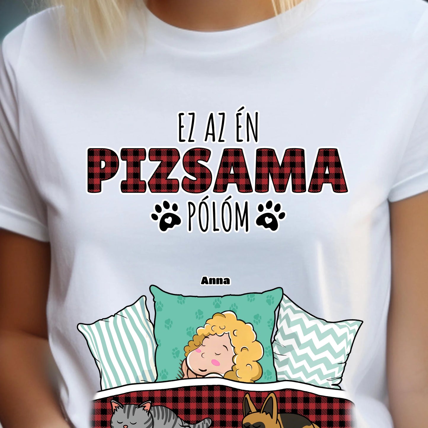 Hivatalos alvós póló egyedi gazdi és házi kedvenc design 4 - macska és kutya póló - női, férfi