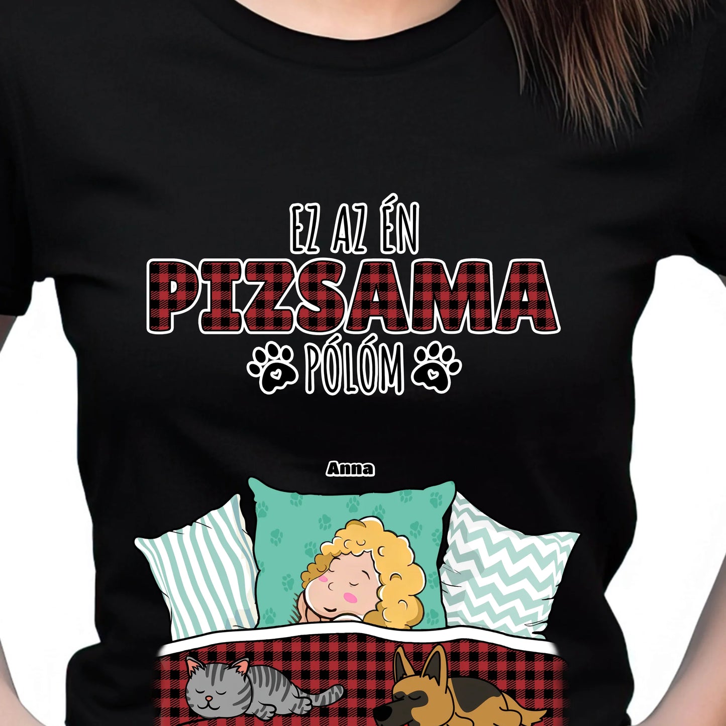 Hivatalos alvós póló egyedi gazdi és házi kedvenc design 4 - macska és kutya póló - női, férfi