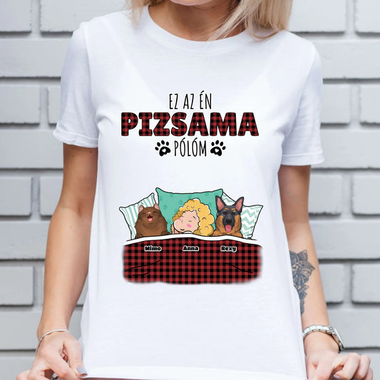Hivatalos alvós póló egyedi gazdi és házi kedvenc design 3 - macska és kutya póló - női, férfi