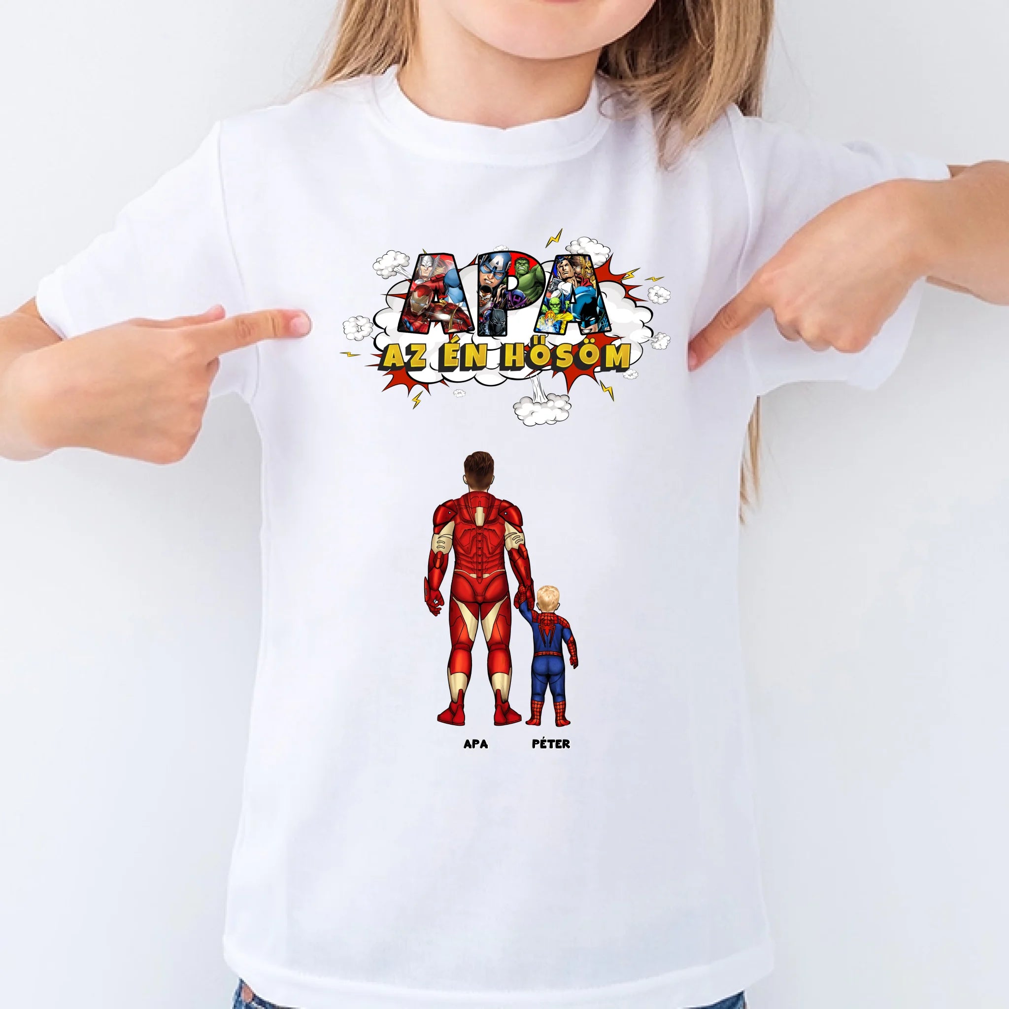 Szuper Apa akár 6 gyerekkel férfi póló