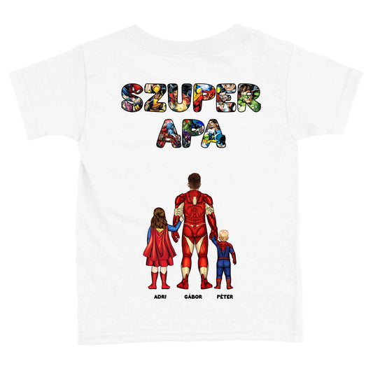Szuper Apa és gyerekei gyerek póló