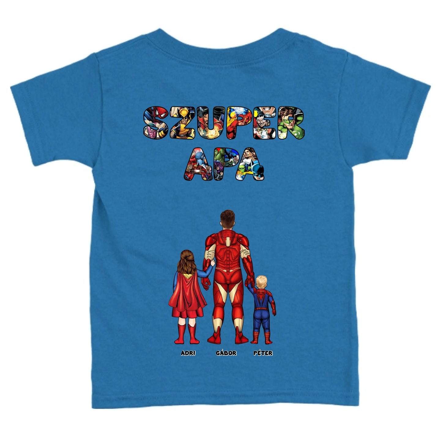 Szuper Apa és gyerekei gyerek póló