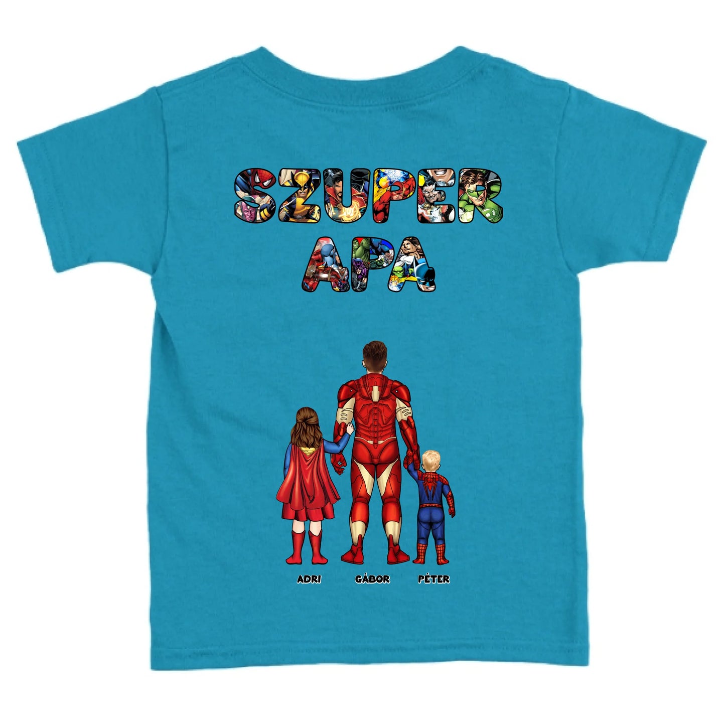 Szuper Apa és gyerekei gyerek póló