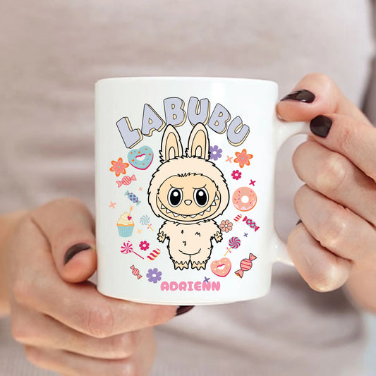 Labubu egyedi bögre saját névvel