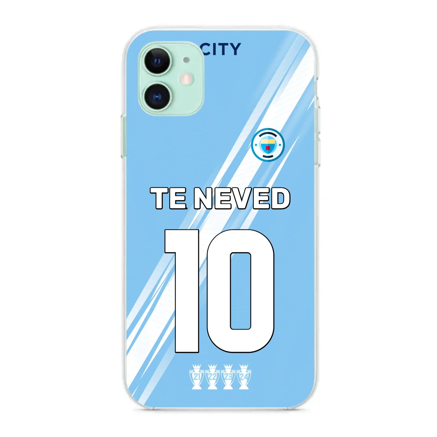 Man. City 2025-26 egyedi neves telefontok