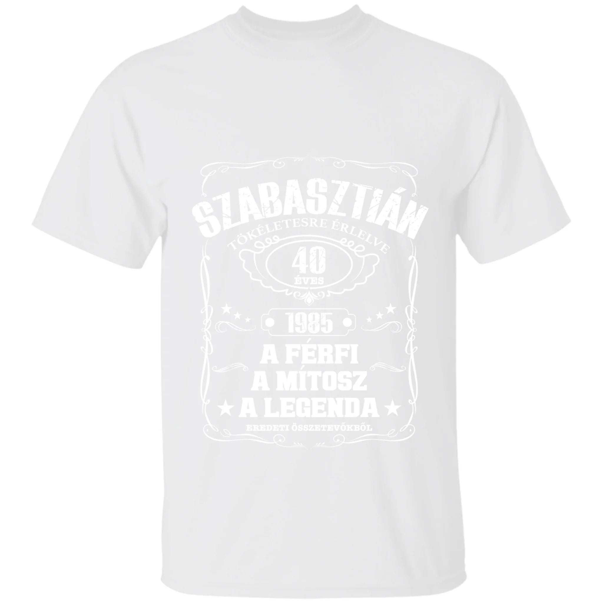 Férfi, mítosz, legenda, tökéletesre érlelve férfi póló - egyedi névvel és dátummal