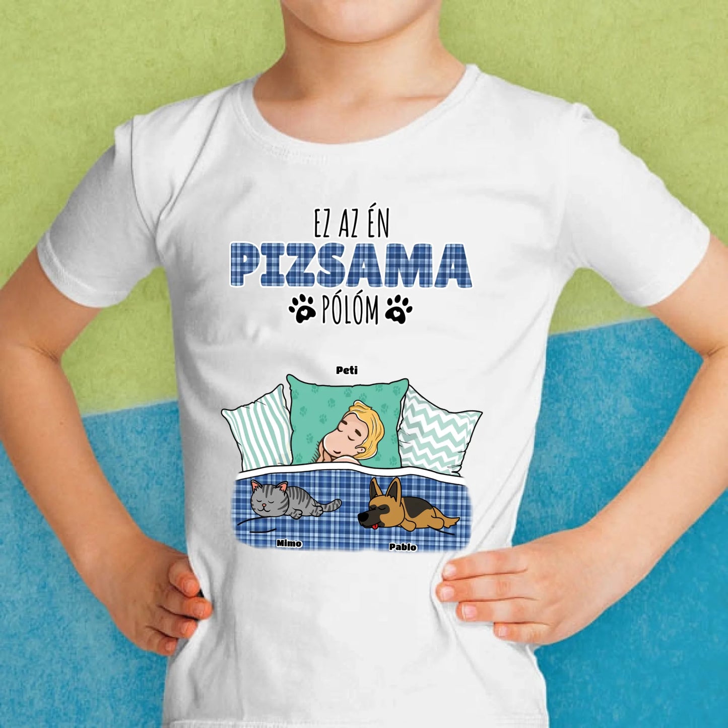 Hivatalos alvós póló egyedi gazdi és házi kedvenc design 4 - macska és kutya póló - férfi, női