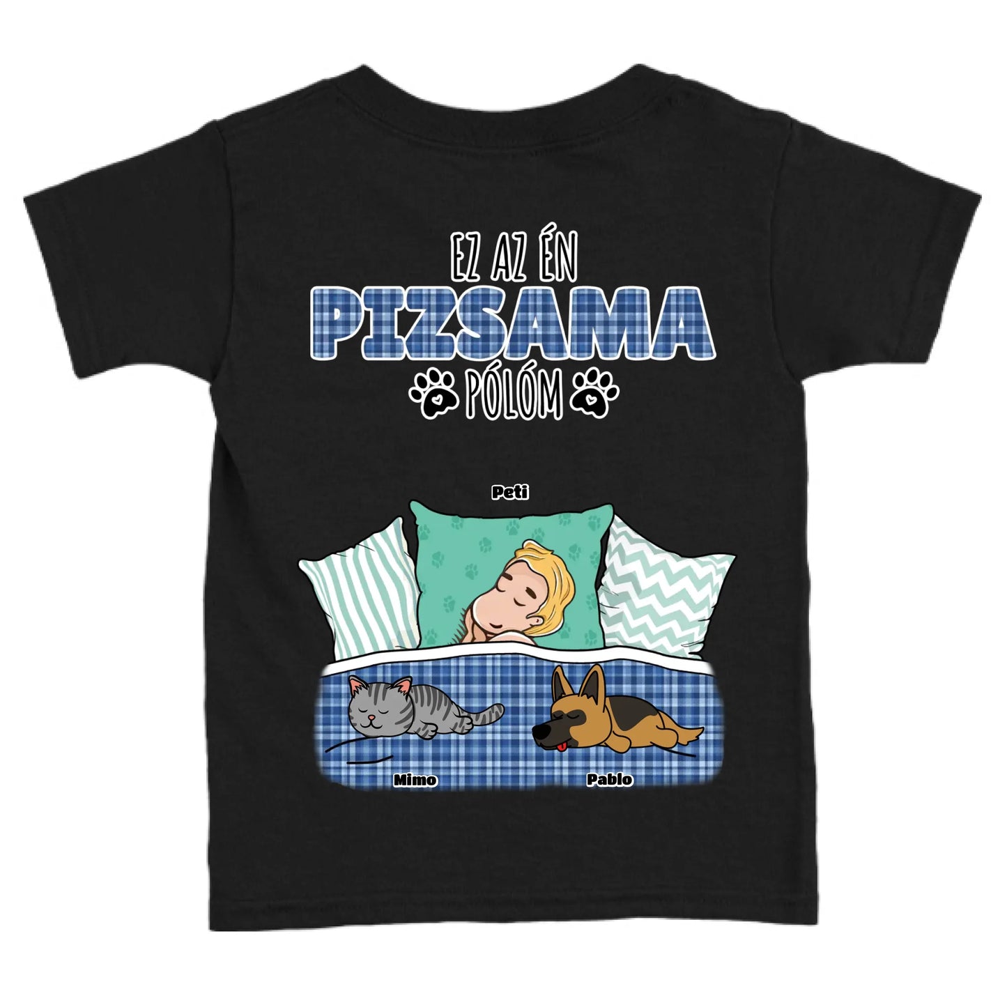 Hivatalos alvós póló egyedi gazdi és házi kedvenc design 4 - macska és kutya póló - férfi, női