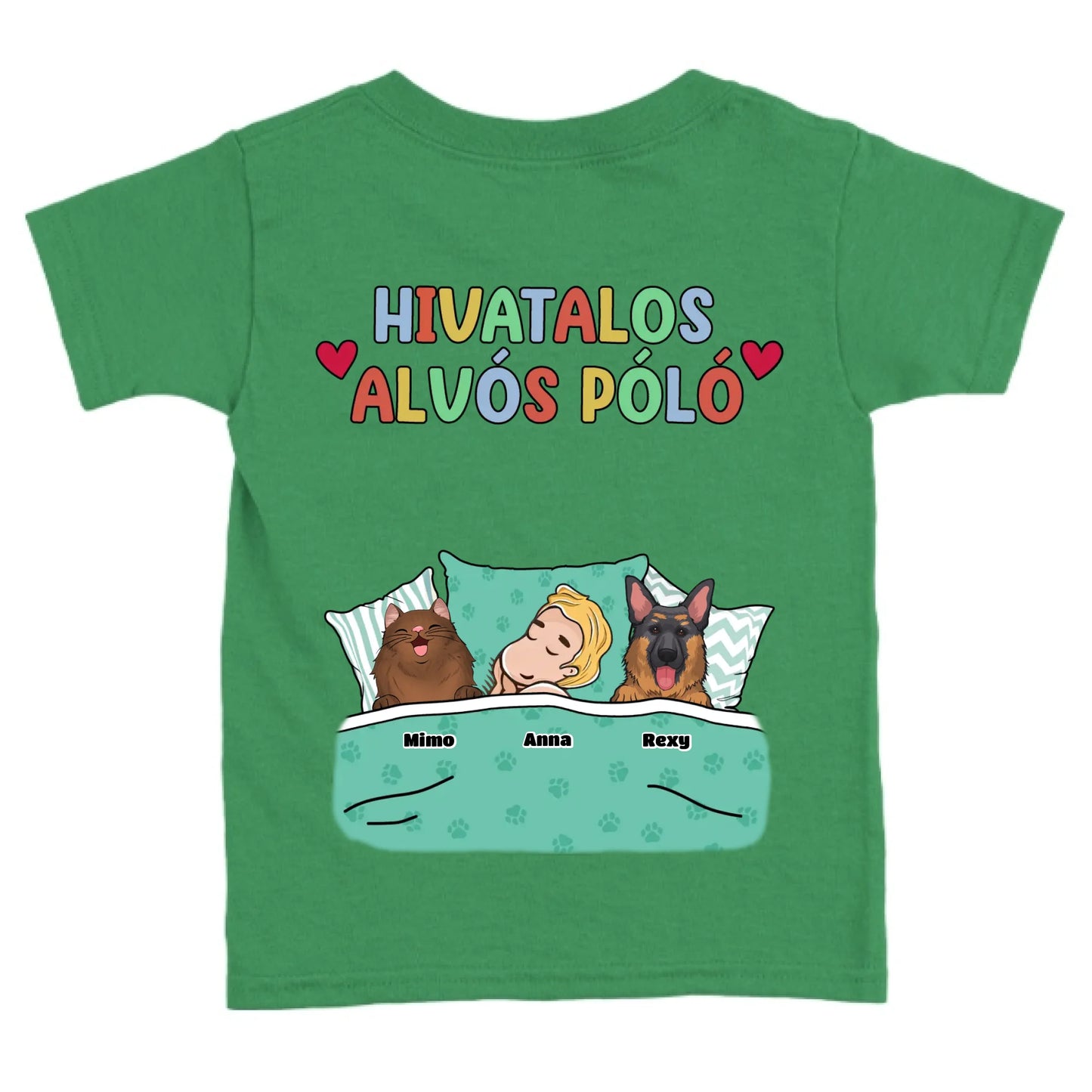 Hivatalos alvós póló egyedi gazdi és házi kedvenc design 3 - macska és kutya póló - férfi, női