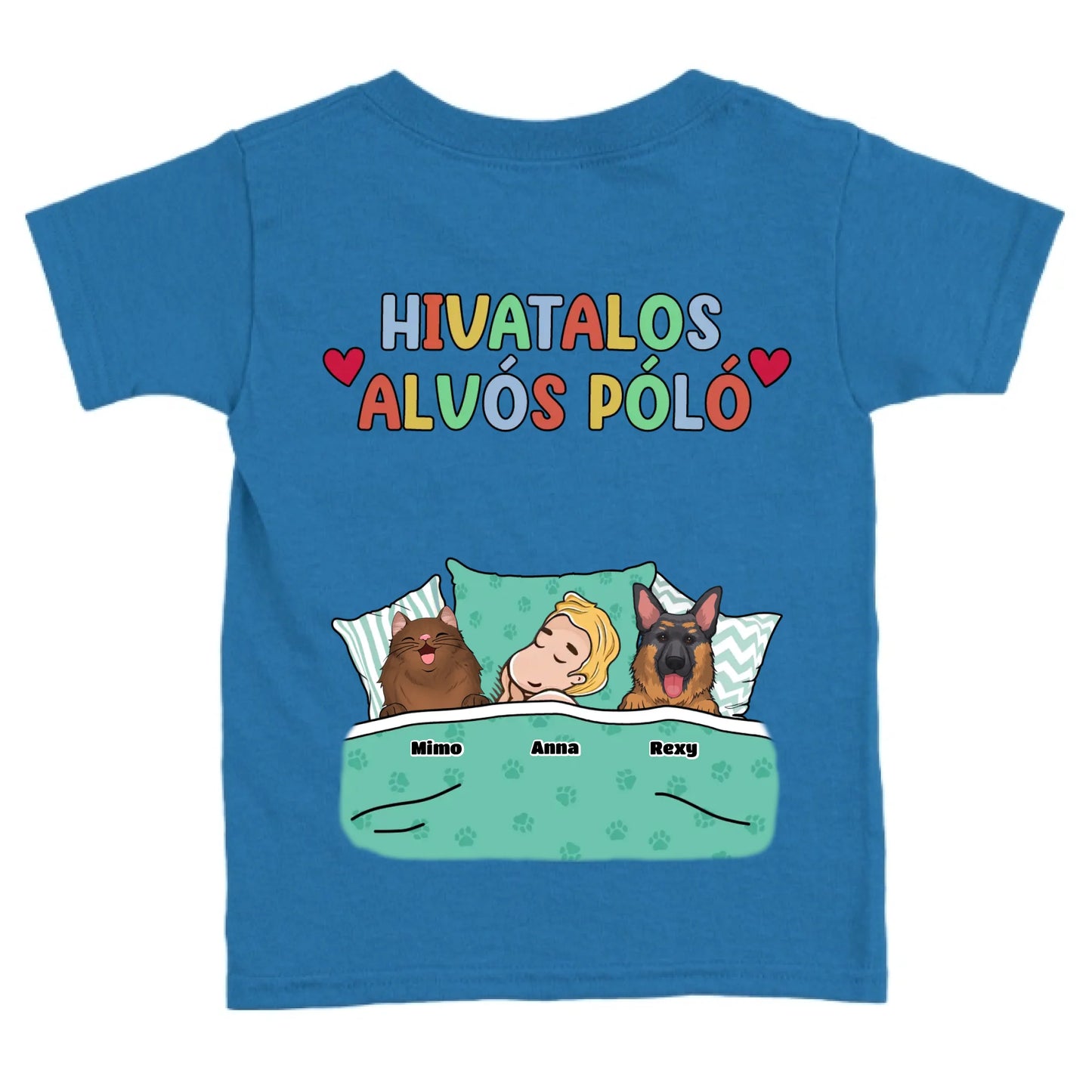 Hivatalos alvós póló egyedi gazdi és házi kedvenc design 3 - macska és kutya póló - férfi, női
