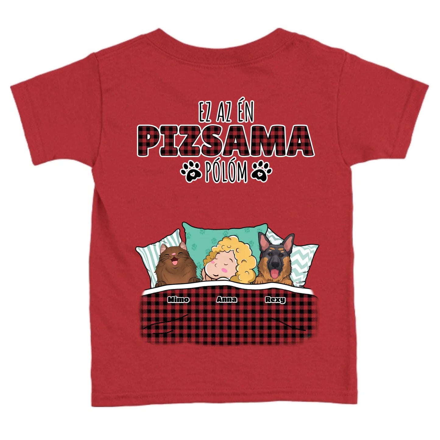 Hivatalos alvós póló egyedi gazdi és házi kedvenc design 3 - macska és kutya póló - női, férfi