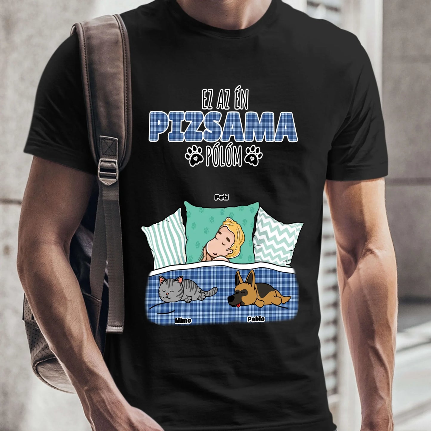 Hivatalos alvós póló egyedi gazdi és házi kedvenc design 4 - macska és kutya póló - női, férfi