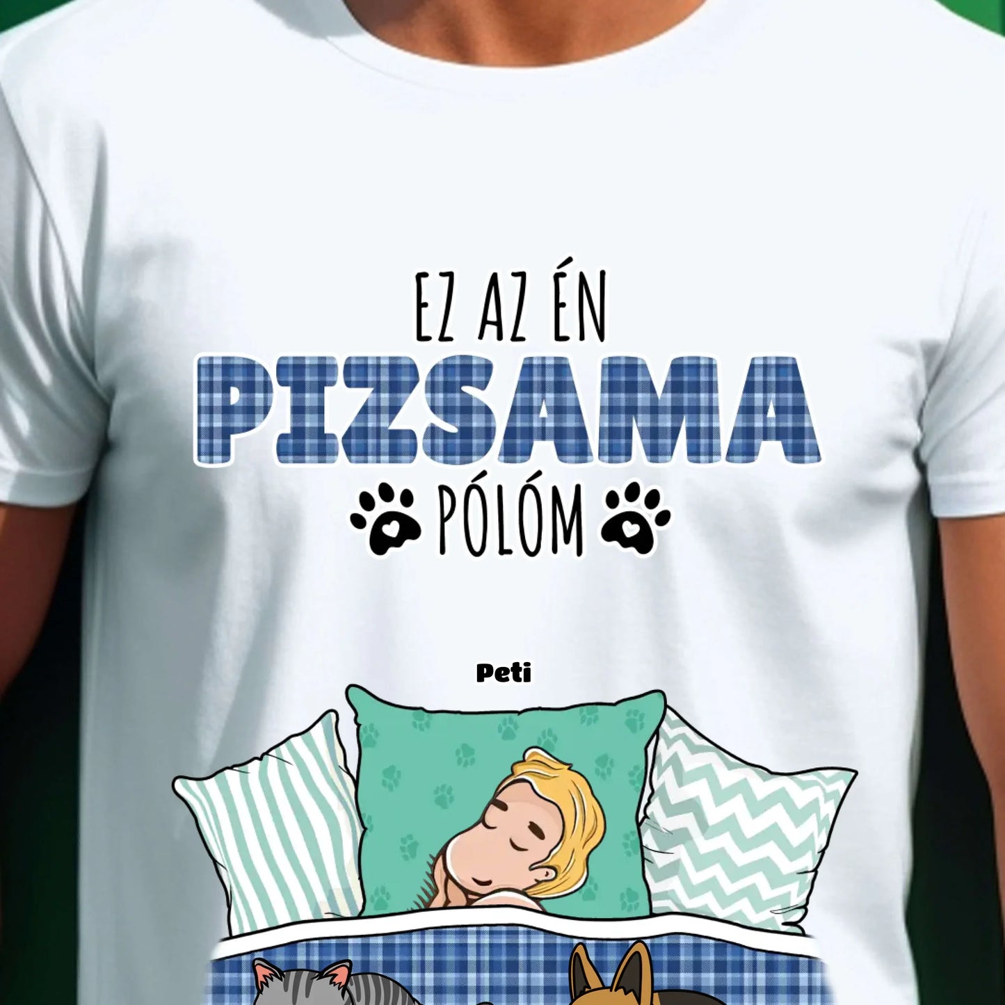 Hivatalos alvós póló egyedi gazdi és házi kedvenc design 4 - macska és kutya póló - női, férfi