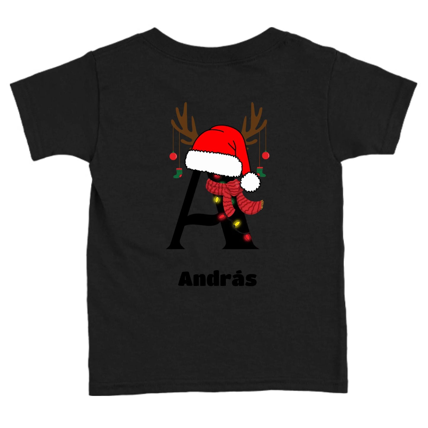 Egyedi monogramos és neves gyerek póló - sapis