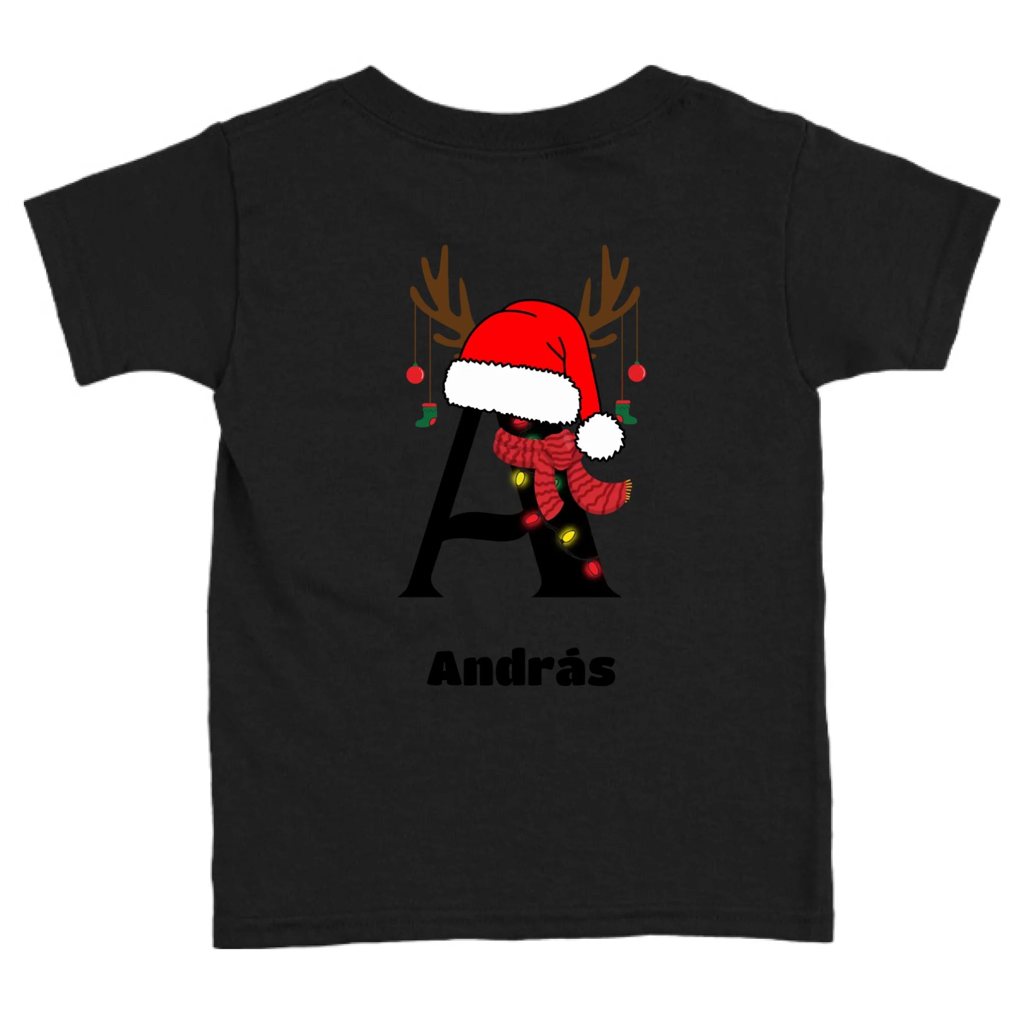 Egyedi monogramos és neves gyerek póló - sapis