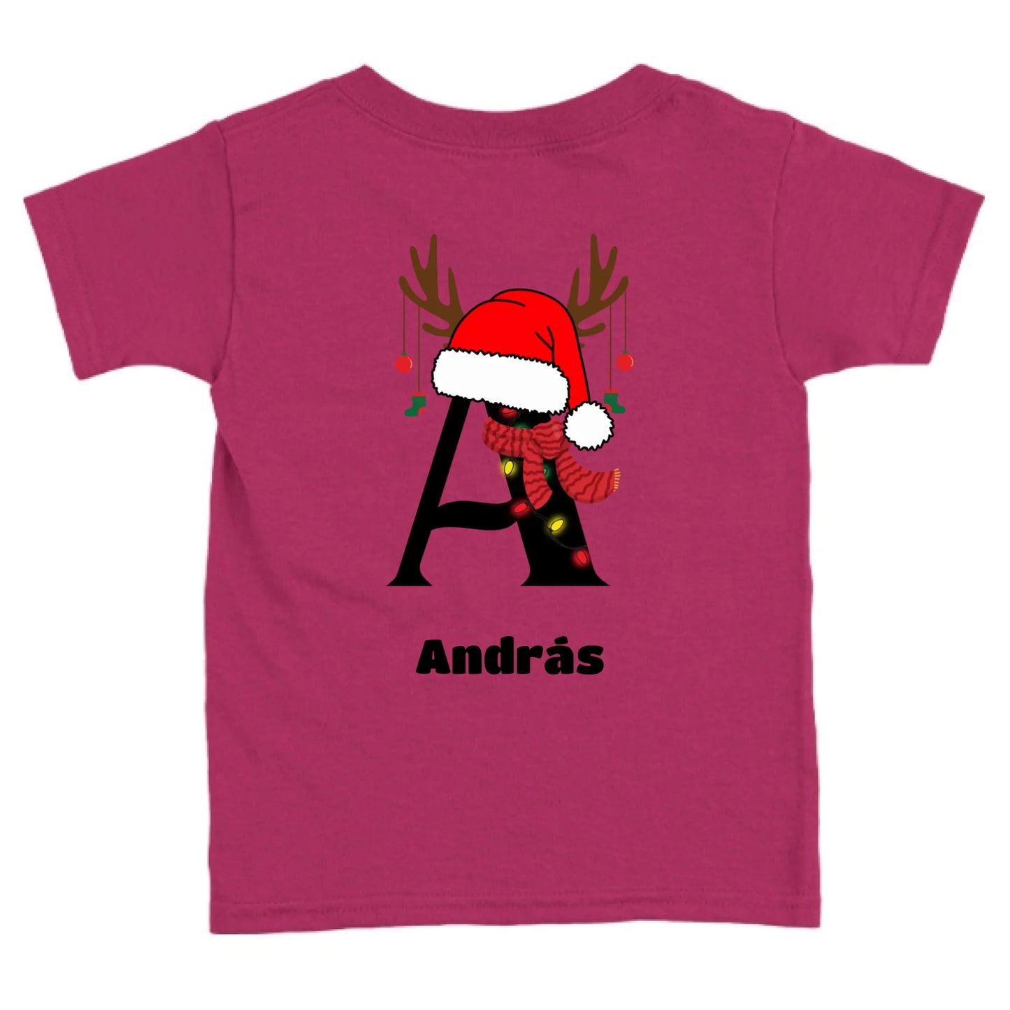 Egyedi monogramos és neves gyerek póló - sapis