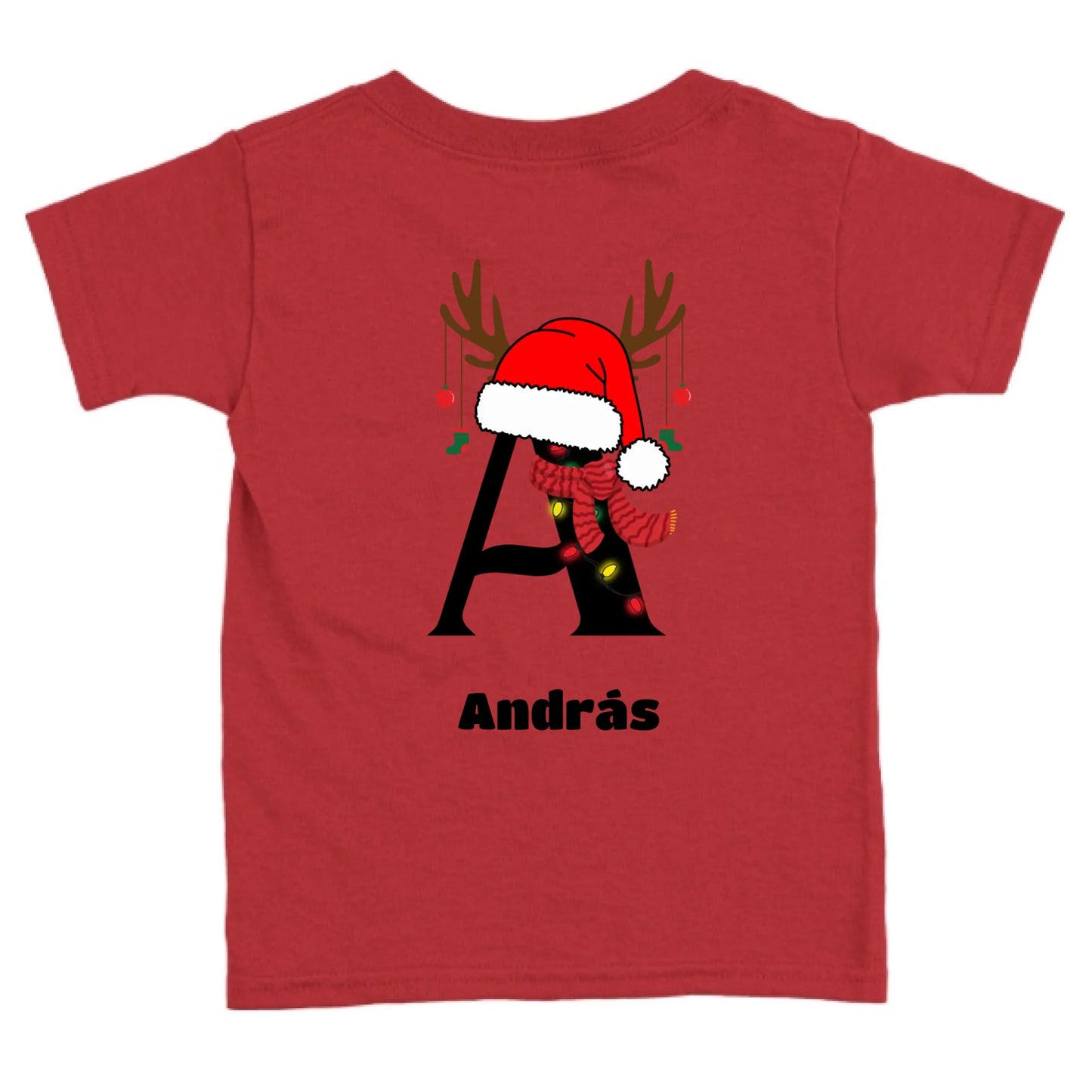 Egyedi monogramos és neves gyerek póló - sapis