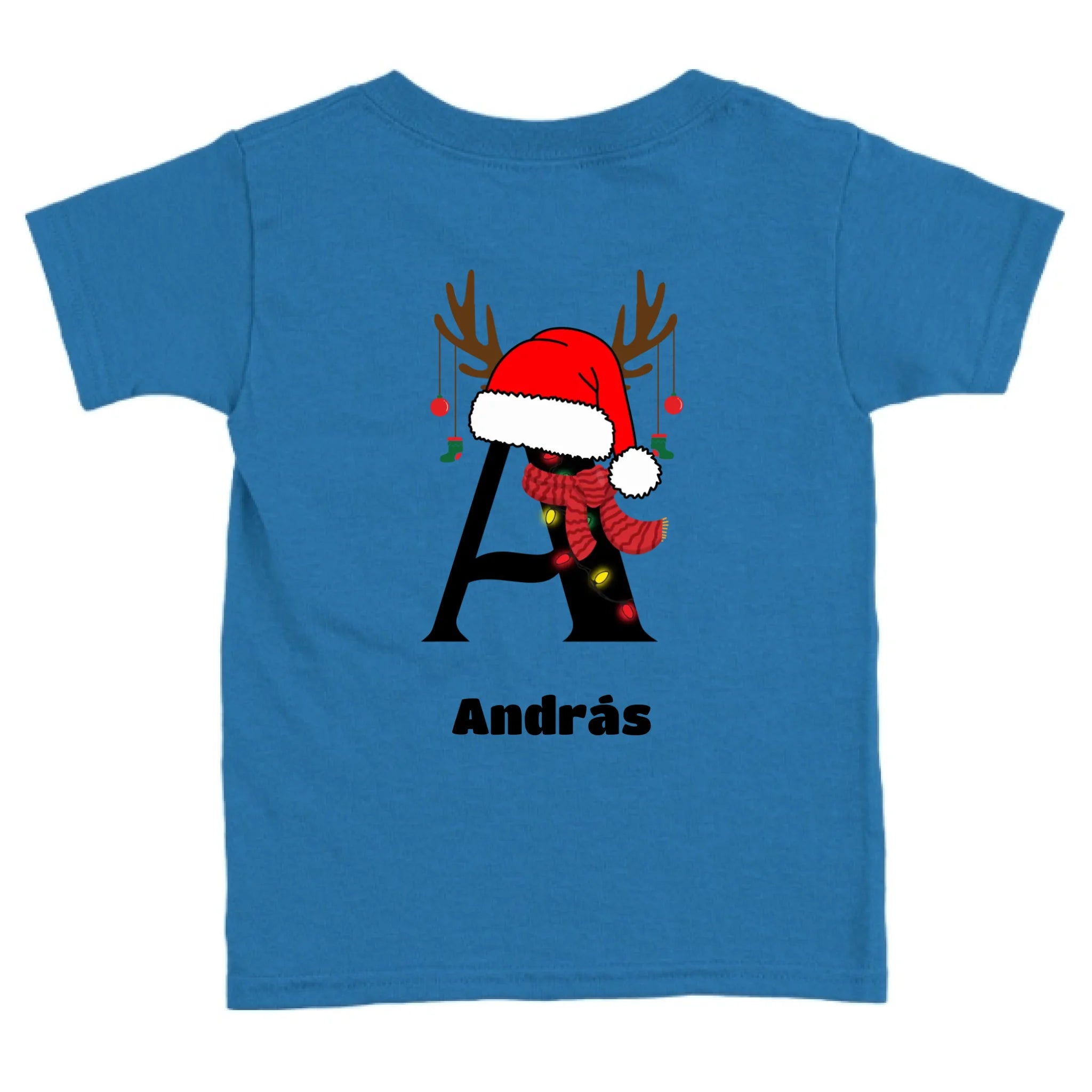 Egyedi monogramos és neves gyerek póló - sapis